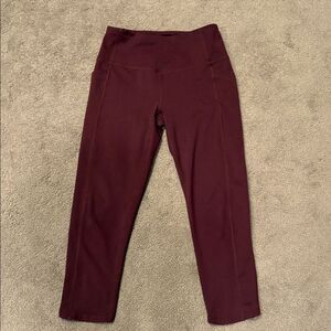 Zella Women’s Burgundy Leggings Size S
